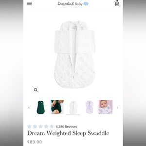 Dreamland weighted sleep swaddle in good condition.